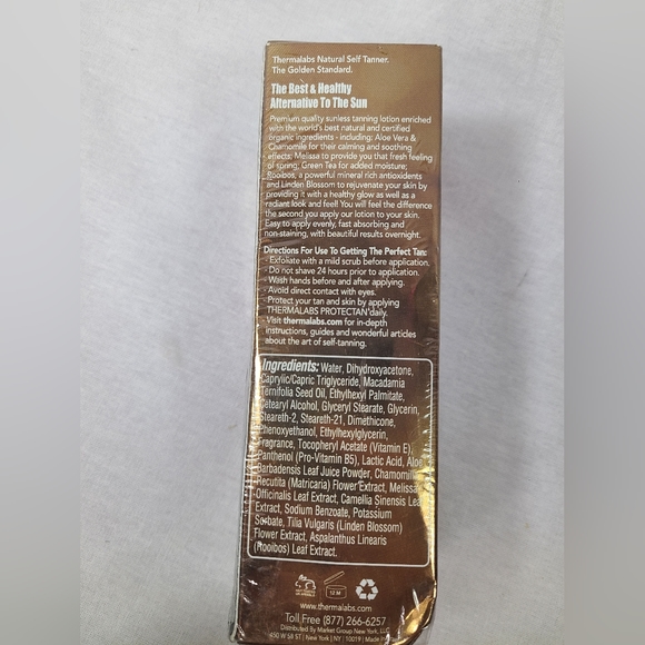 Thermalabs organic self tanner lotion- New 90ML - Picture 4 of 5